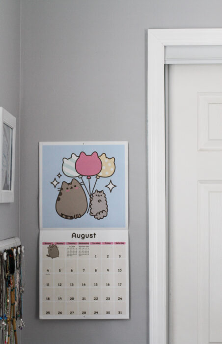 Zoe's pusheen calendar