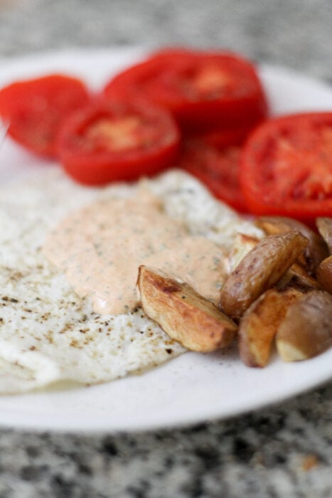 basil red pepper mayo