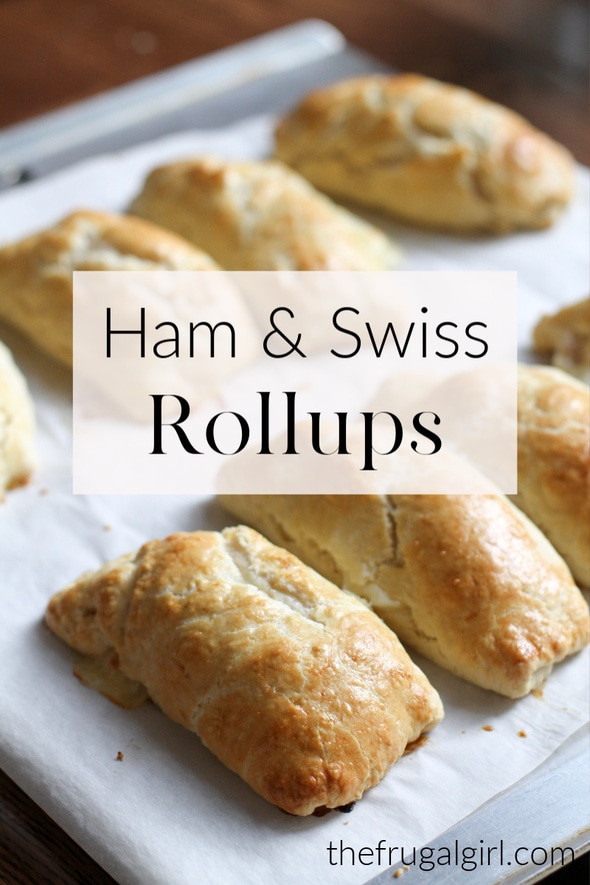 Homemade Ham and Swiss RollUps (Homemade Hot Pocket dough with no