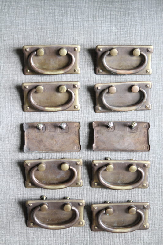 Set of bassett drawer pulls