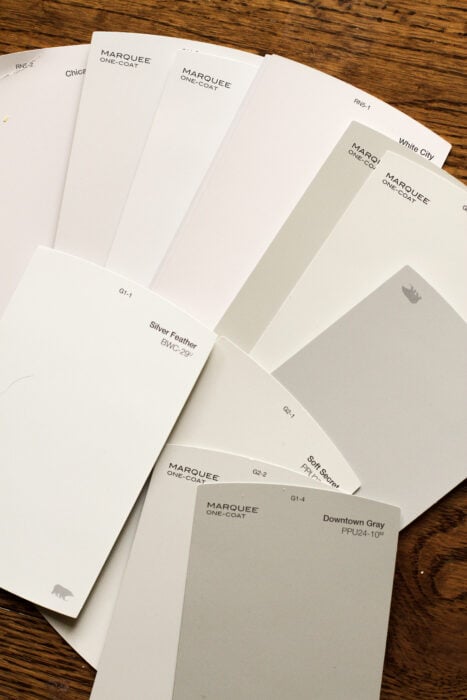 paint chips for Kristen's bedroom