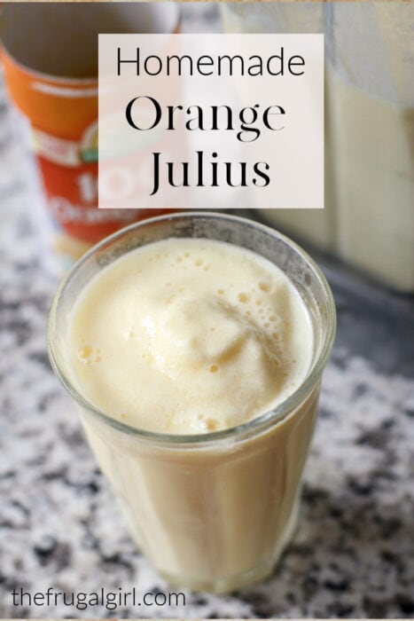 How to make homemade Orange Julius