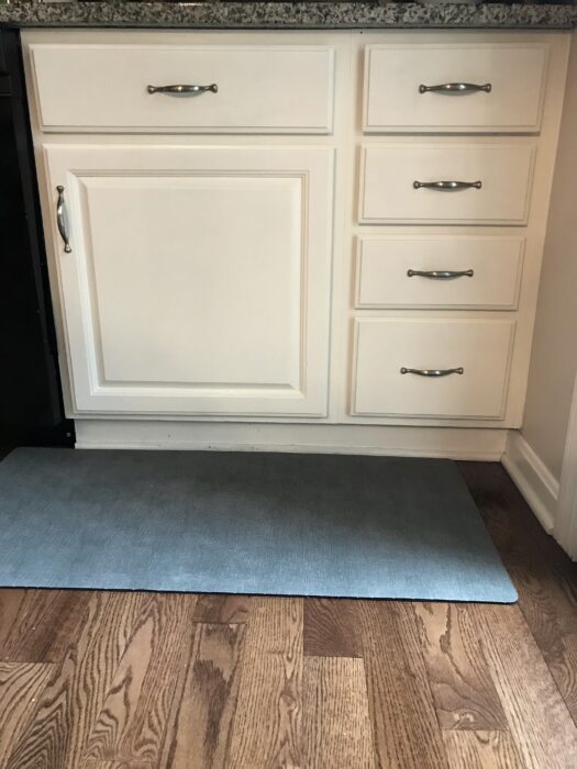 touched up kitchen cabinets