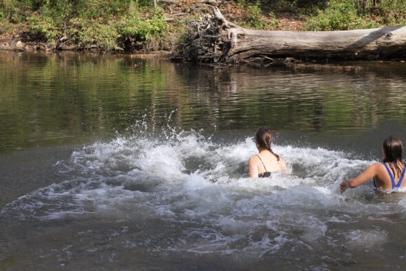 Kristen camping creek