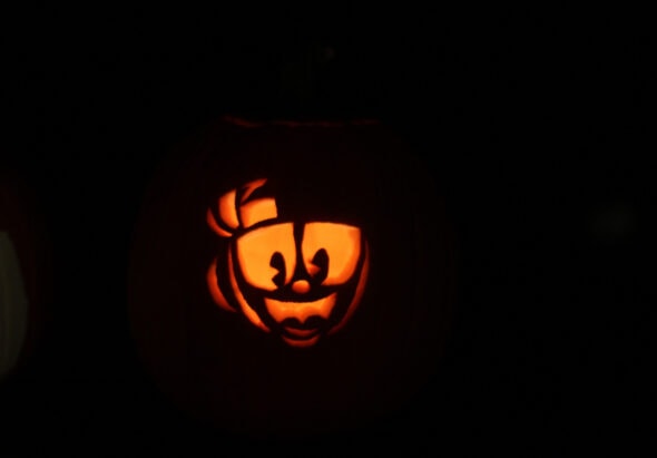 cuphead halloween pumpkin