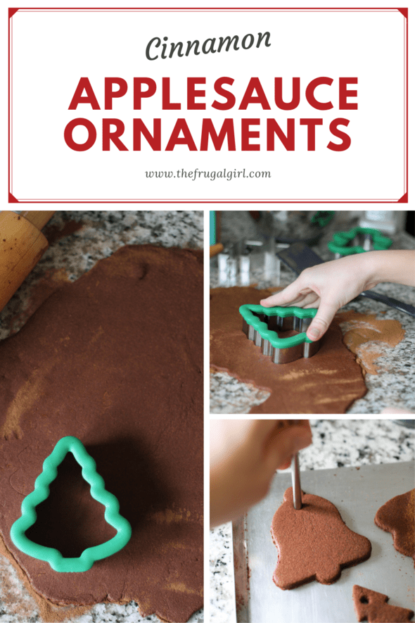 How to make No-Bake Cinnamon Applesauce Ornaments - The Frugal Girl