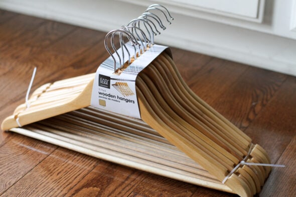 Aldi wooden hangers