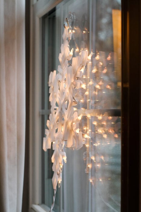 snowflake window light from Aldi