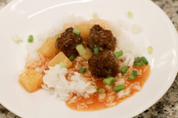 Pioneer Woman sweet and sour meatballs