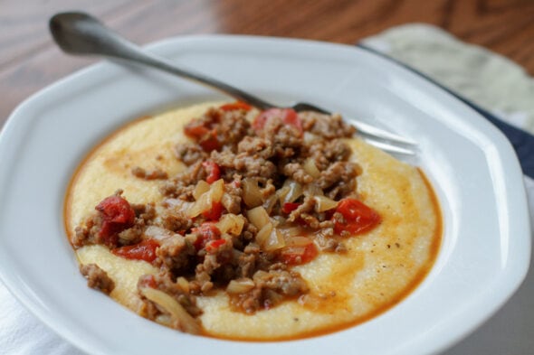 cheesy grits with sausage