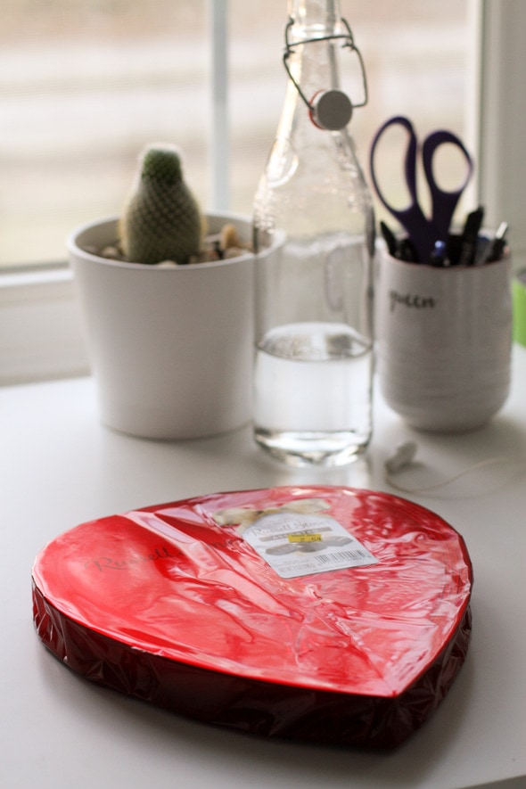 marked down Valentine chocolate