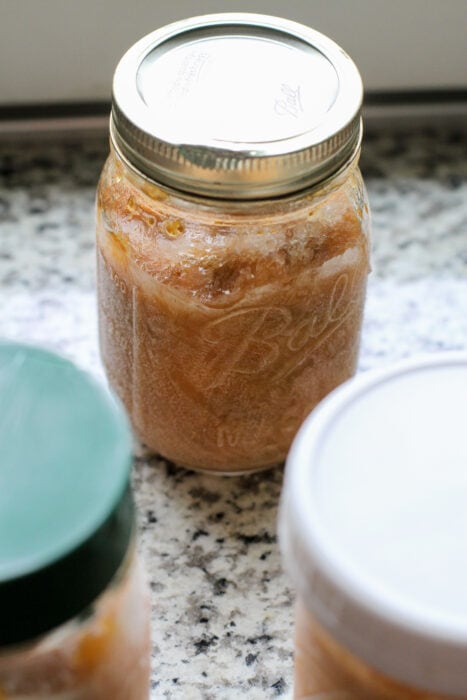 lids for freezing food in Mason jars