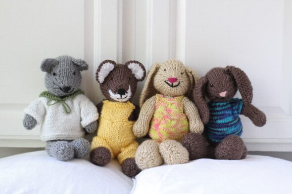 Sonia's knitted animals
