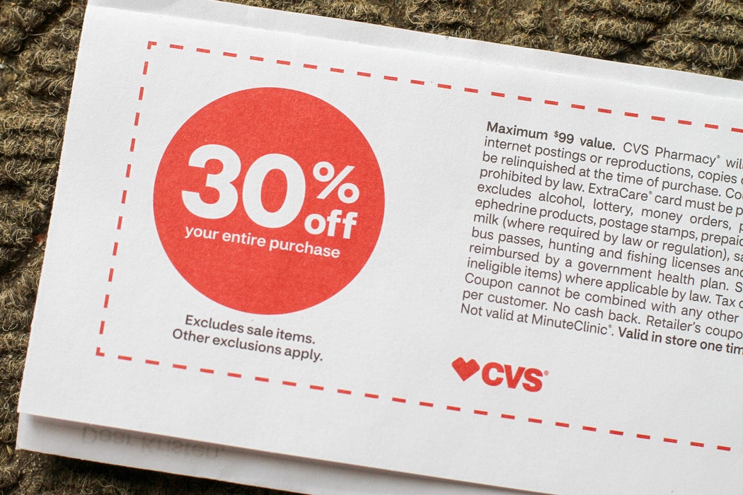 CVS 30% mail coupon