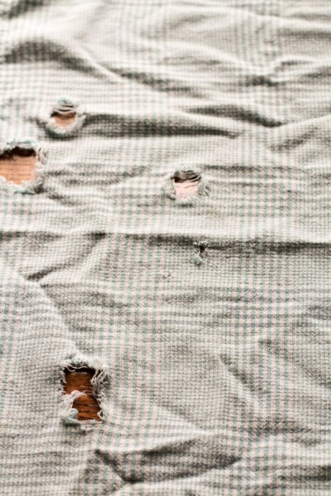 holes in tea towel