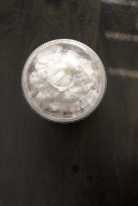 Starbucks whipped cream