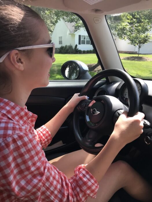 Sonia driving