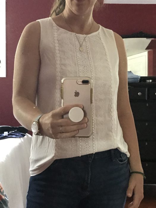 Stitch Fix white sleeveless top