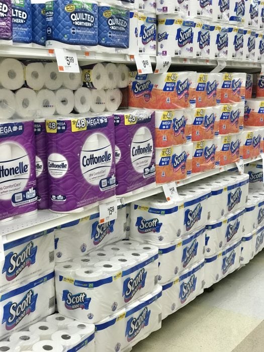toilet paper in stock