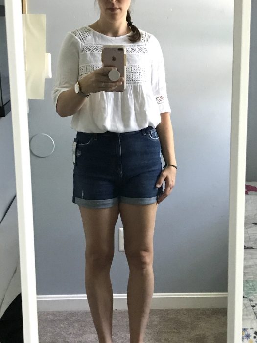 Pale Sky crochet top from Stitch Fix