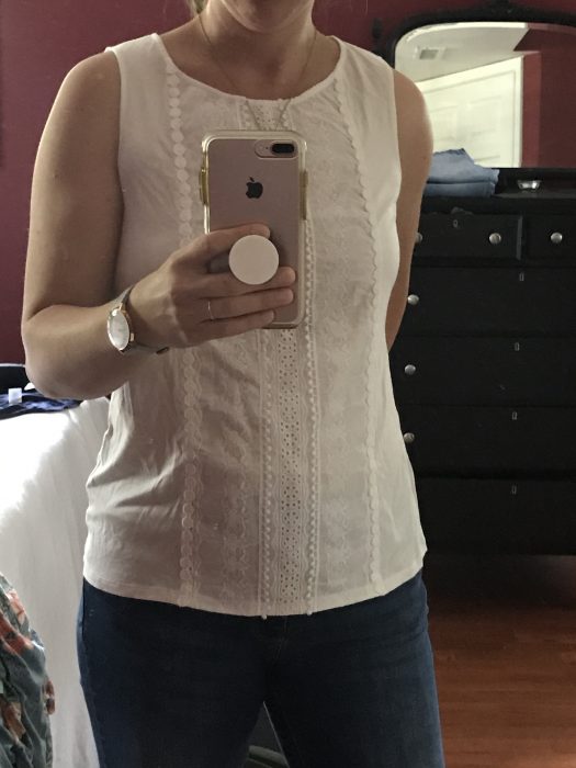 Stitch Fix white sleeveless top