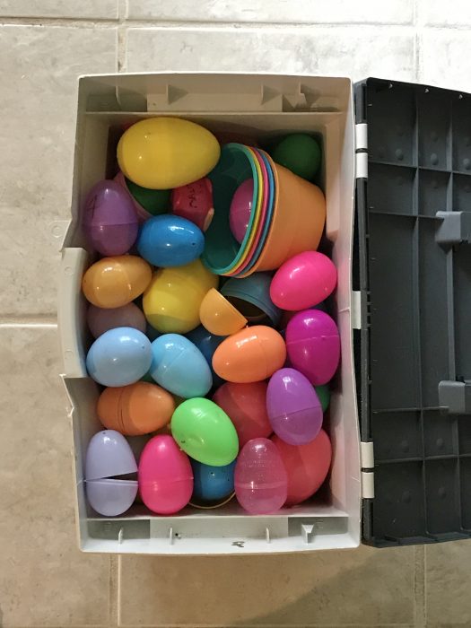 plastic Easter eggs