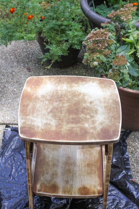 sanded nightstand