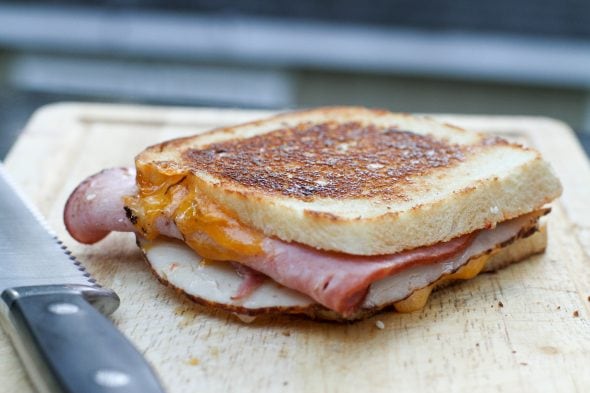 panini with ham and cheese