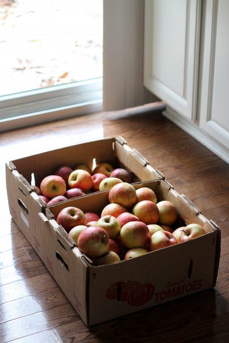 box of apples