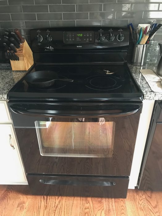 old broken Kenmore stove