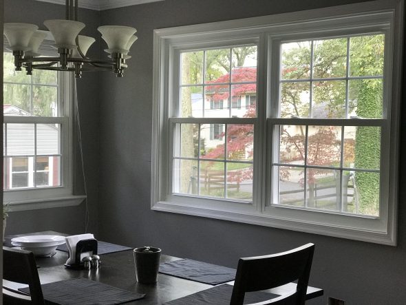 double window in dining room