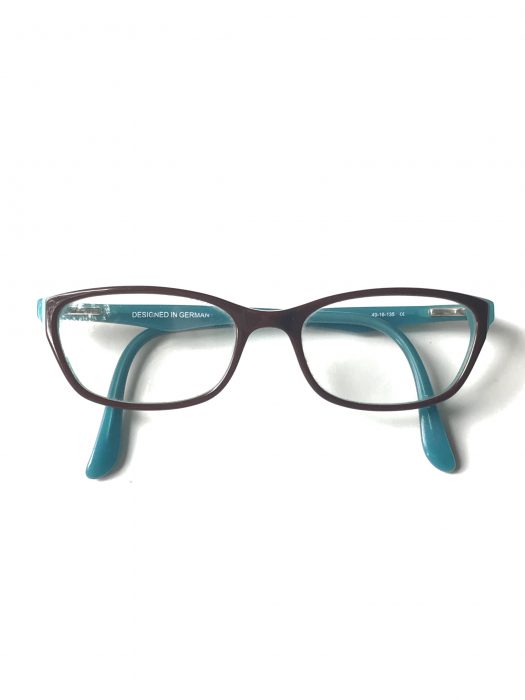 teal glasses