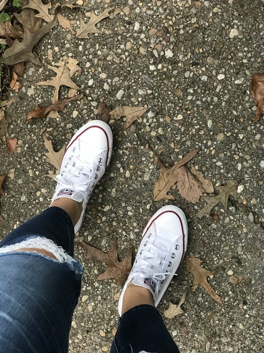 White Converse Low-Tops from eBay