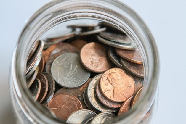 jar of coins