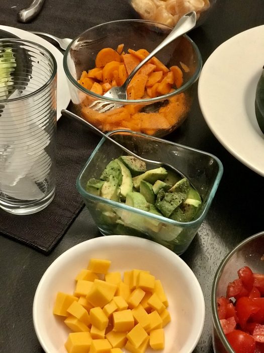 salad veggies