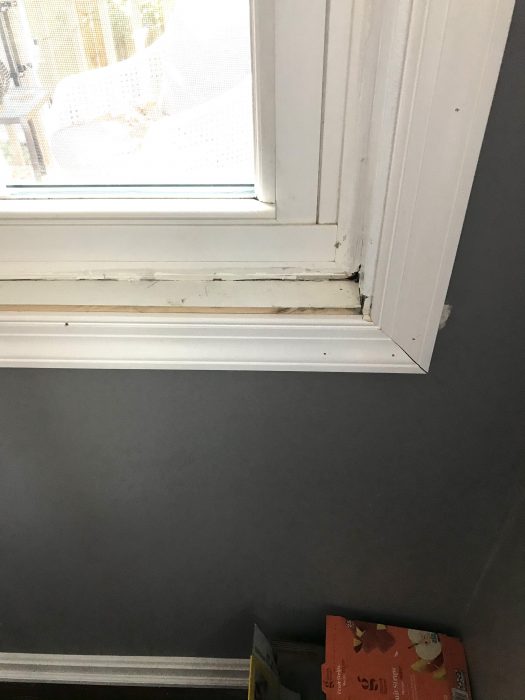 unfinished window trim