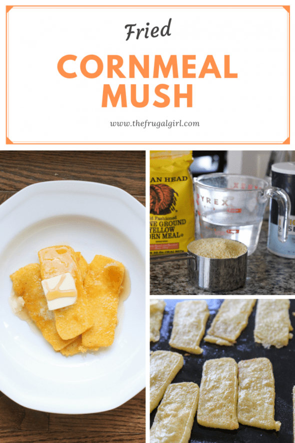 How to make fried cornmeal mush The Frugal Girl