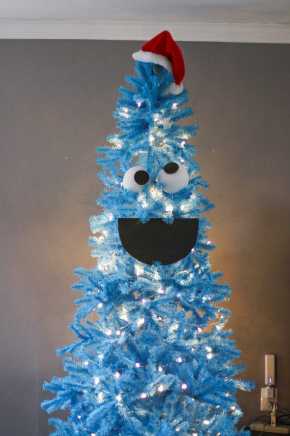 Cookie Monster Christmas tree