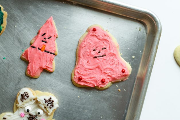 pink Christmas cookies