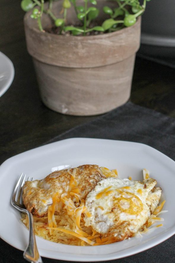 spaghetti squash with eggs