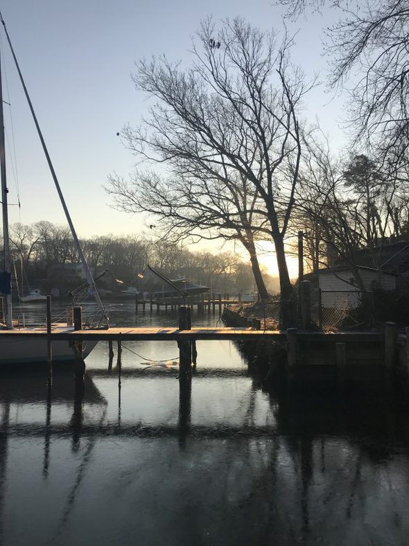 sunny winter morning