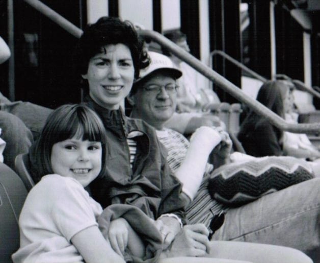 Kate with her husband and daughter