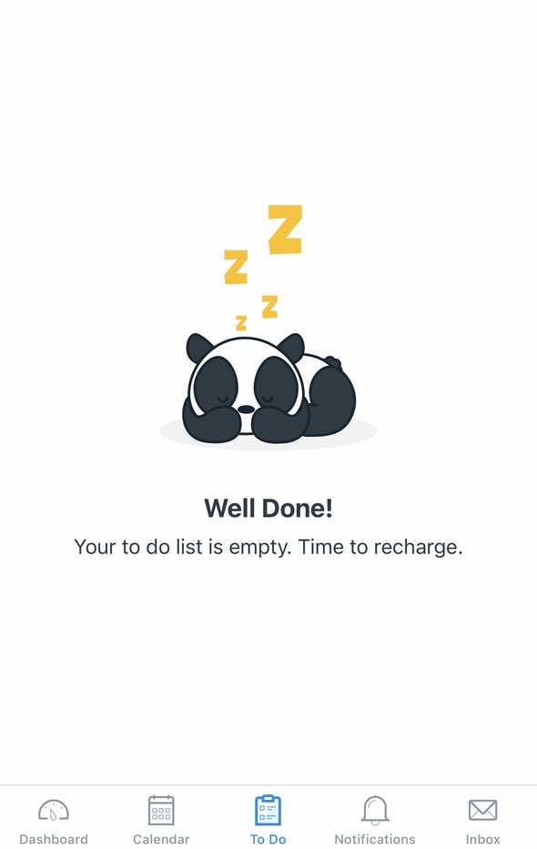 Empty school assignment page