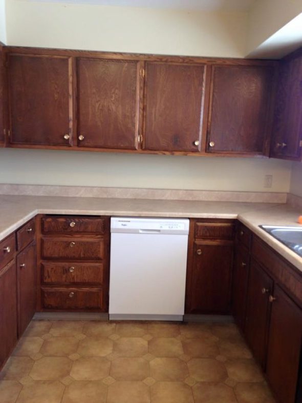 Kitchen before remodel.