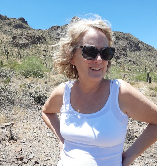 Reader Sarah standing in an Arizona state park.