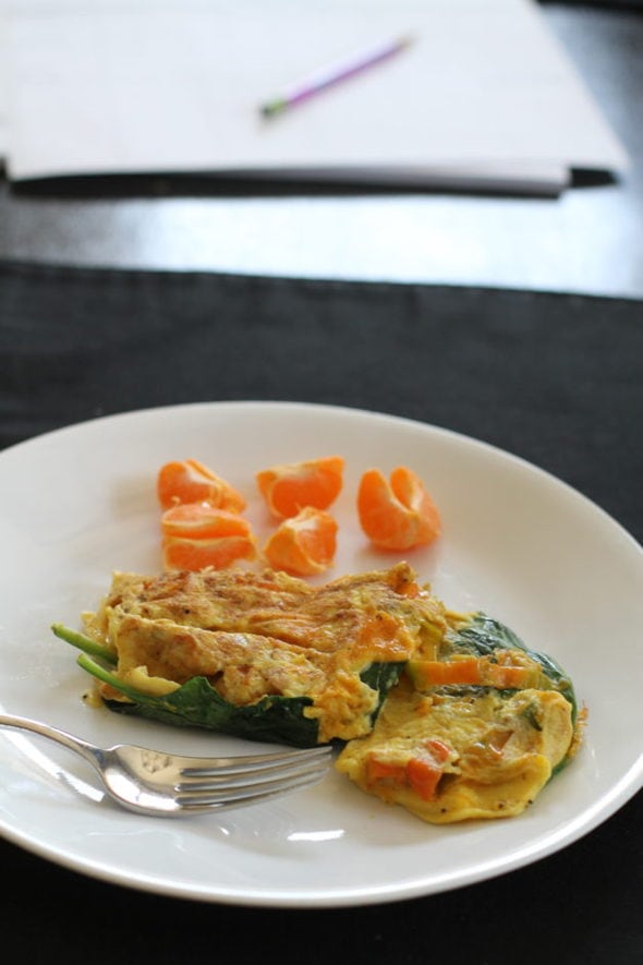 Spinach omelet