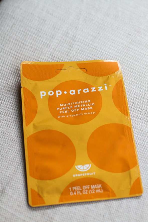 Orange paparazzi face mask from CVS.