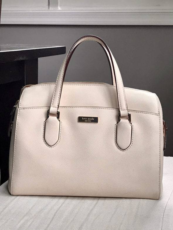 Light pink Kate Spade handbag.