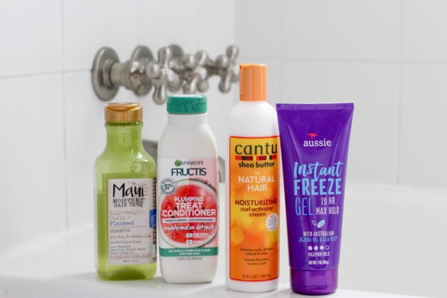 Four hair products for 2b wavy hair.