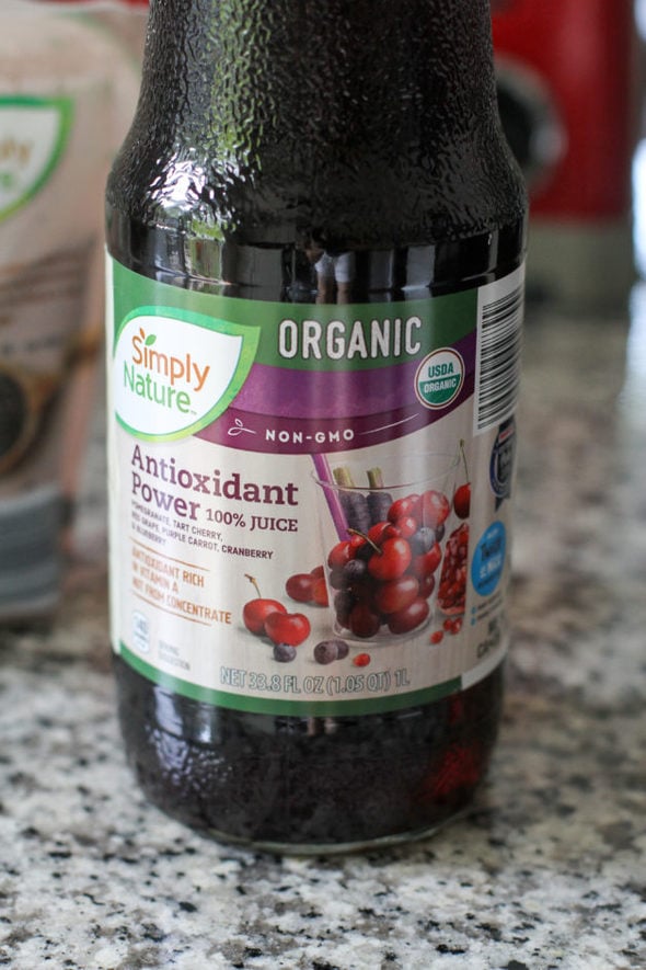 Antioxidant drink from Aldi.